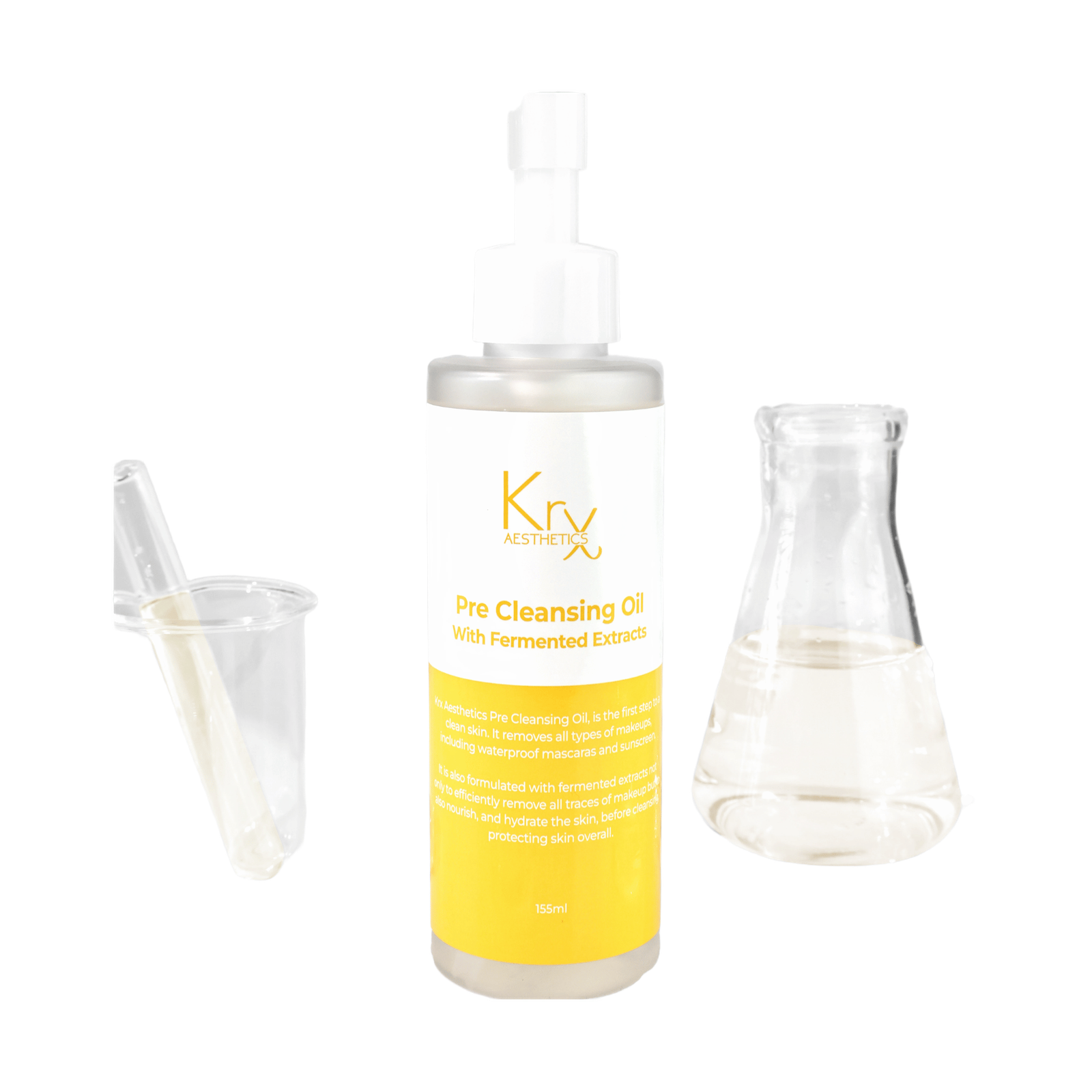 KRX Aesthetics Pre Cleansing Oil with Fermented Extracts, 155 ml