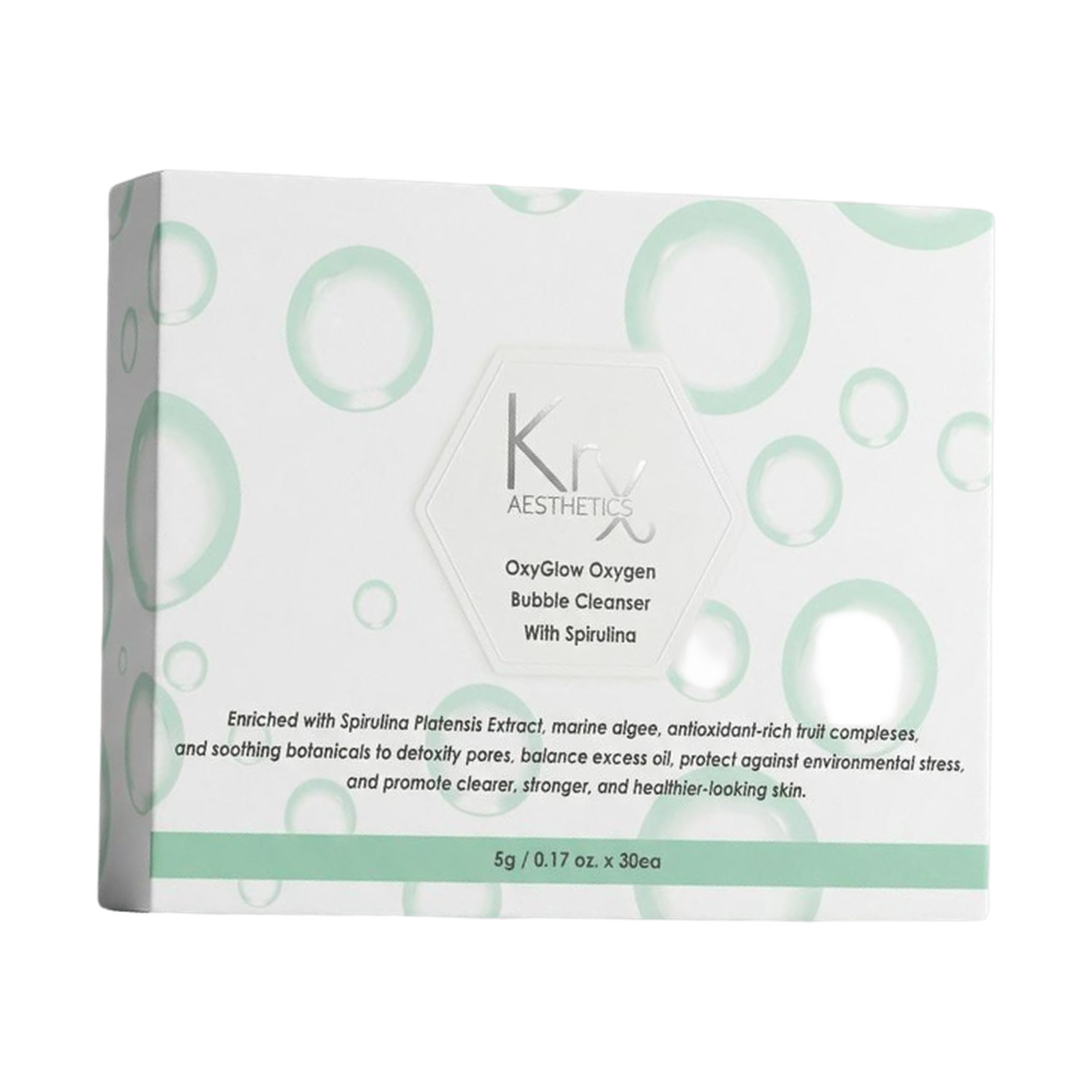 KRX Aesthetics Spirulina Bubble Wash, 150 ml