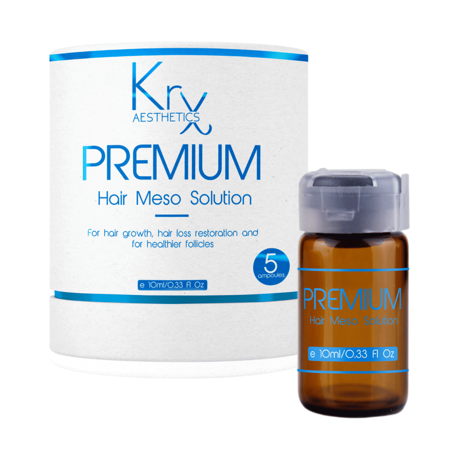 KRX Aesthetics Premium Hair Meso Solution, 10 ml x 5