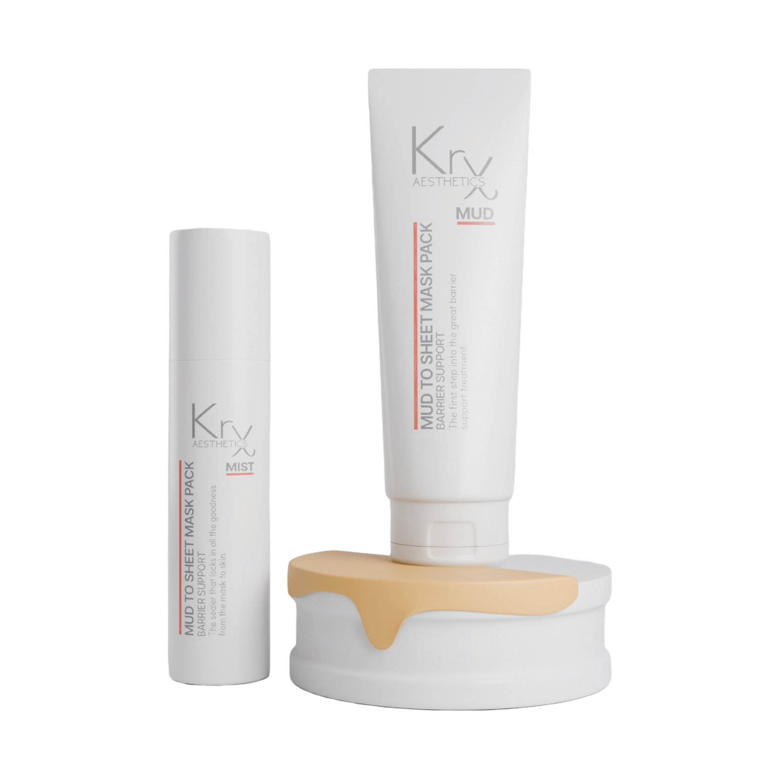 KRX Aesthetics Mud to Sheet Mask Pack, 200 g + 120 ml