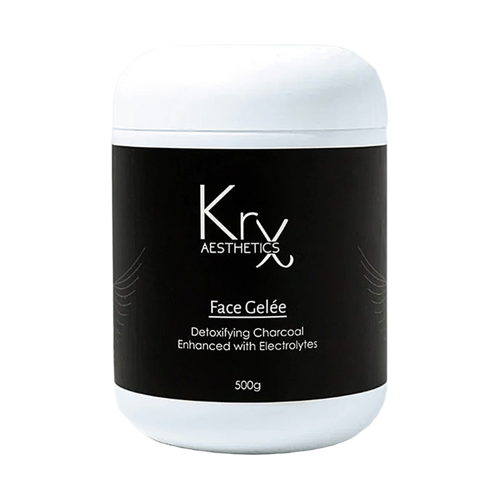 KRX Aesthetics Detoxifying Charcoal Face Gelee Mask, 500 g