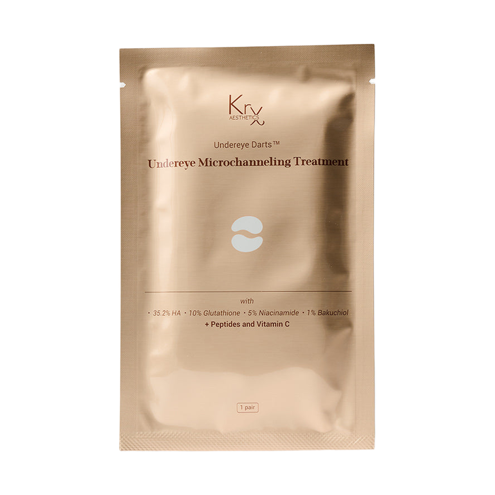 KRX Aesthetics Eye Darts Microneedling Patch, 1 unit