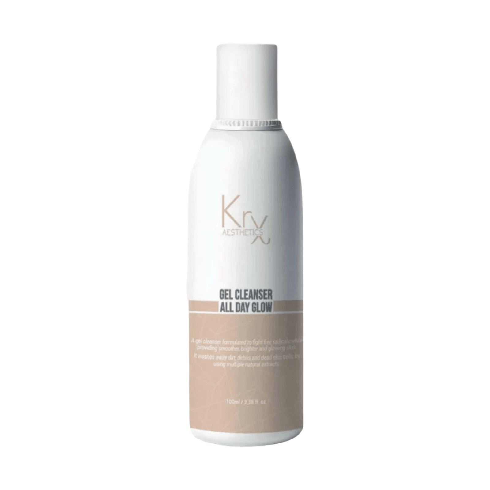 KRX Aesthetics All Day Glow Gel Cleanser, 100 ml