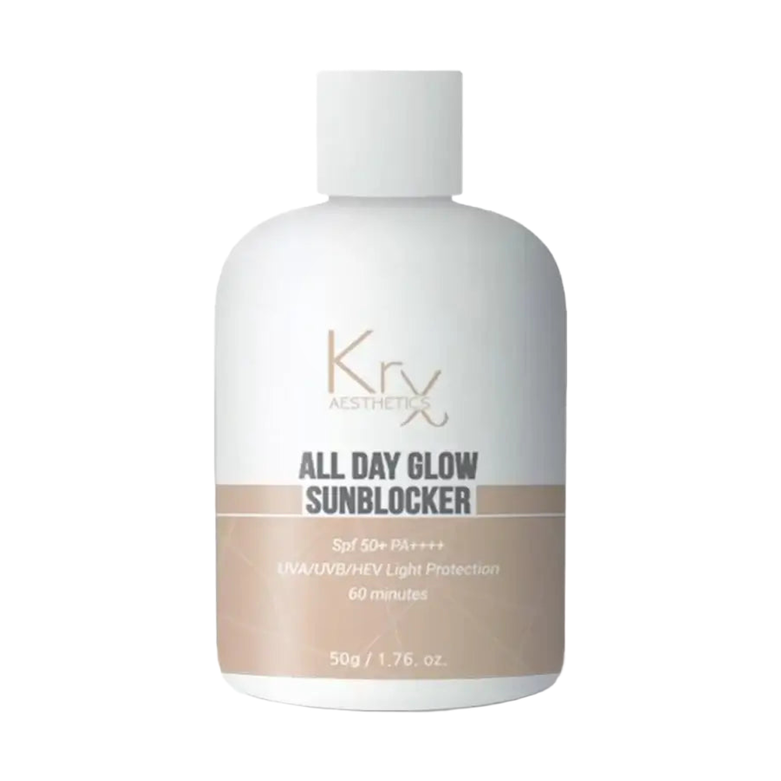 KRX Aesthetics All Day Glow Sunblocker SPF 50+ PA+++, 50 g